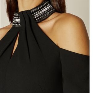 Flattering Jeweled neckline dress